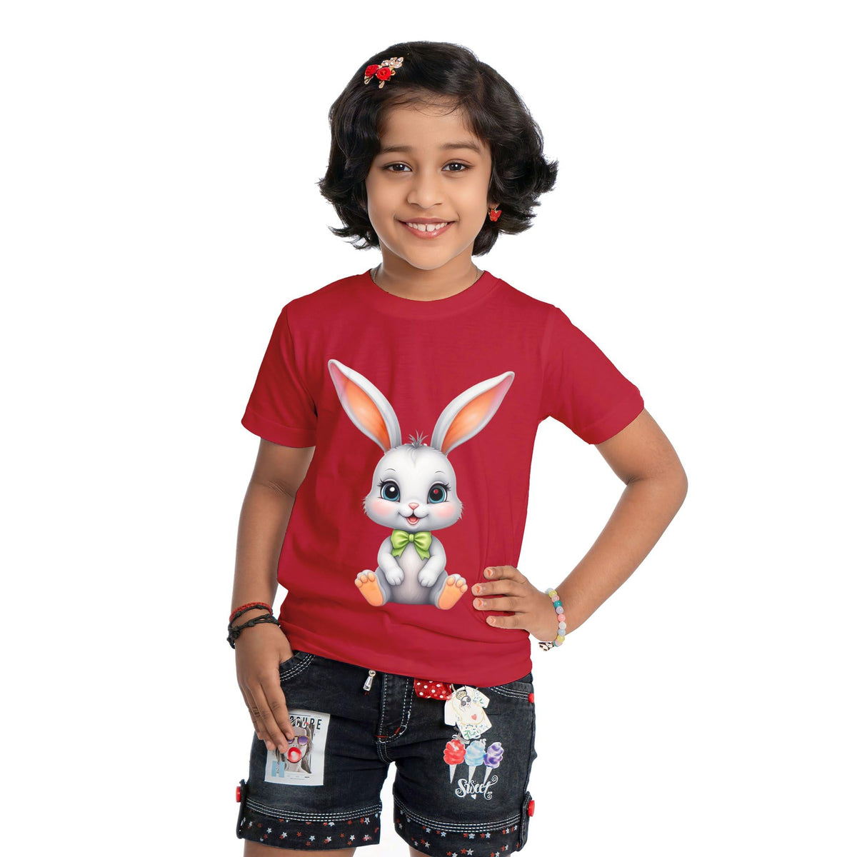 DARESTYLES Artboard 7 Pet Lover Quote TShirt for Girl Soft Cotton, Regular Tshirt  Size 12 Months24 Months 2212-24