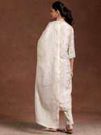 Libas WomenS Cotton Blend Kurta Set (35378_Beige