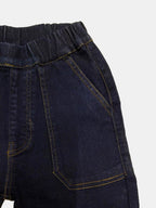 Kotty Girls Boot Cut Fit Solid Jeans Braves Navy