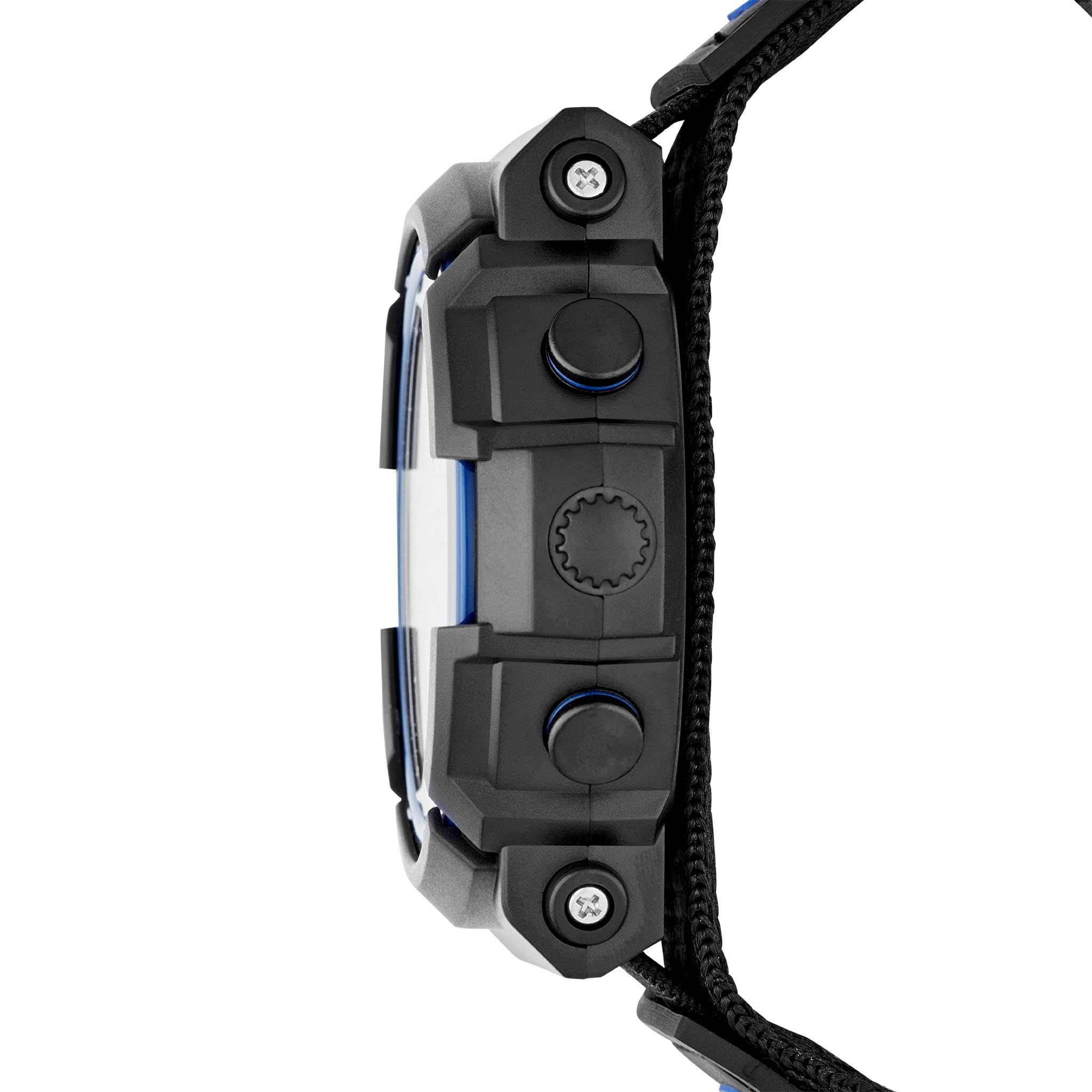 Skechers Men's Flournoy Digital Chronograph Watch, Color: Black/Blue (Model: SR1032)