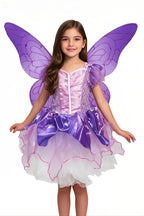 Petitebella Fairy Costume Dress 1-10y (Purple, 8-10 Years)