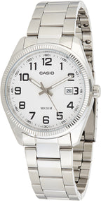 Casio Standard Analog Stainless Steel White Dial Quartz MTP-1302D-7B Men's Watches
