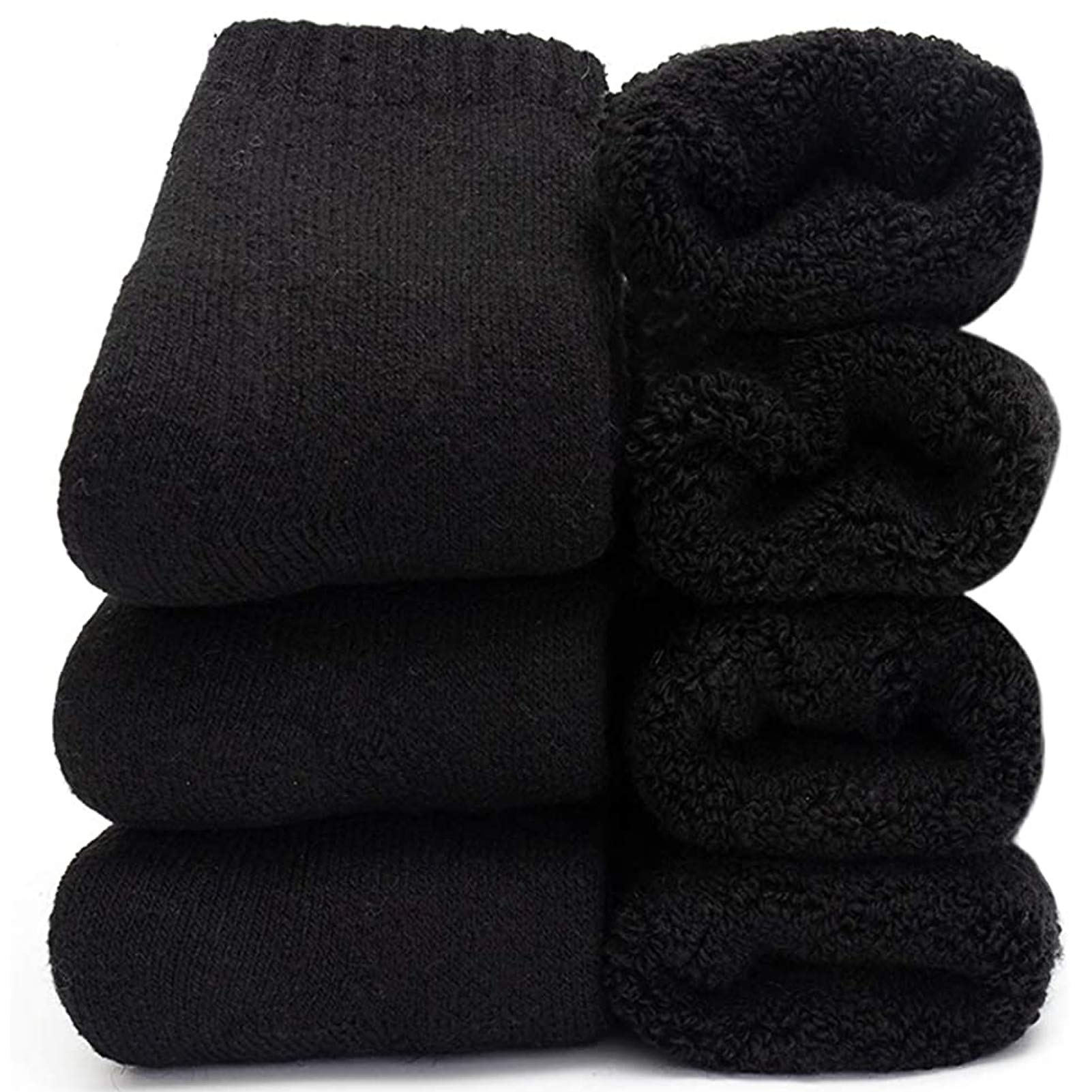 Womens Super Thick Wool Socks - Soft Warm comfort casual crew Winter Socks (Pack of 3-5), Multicolor