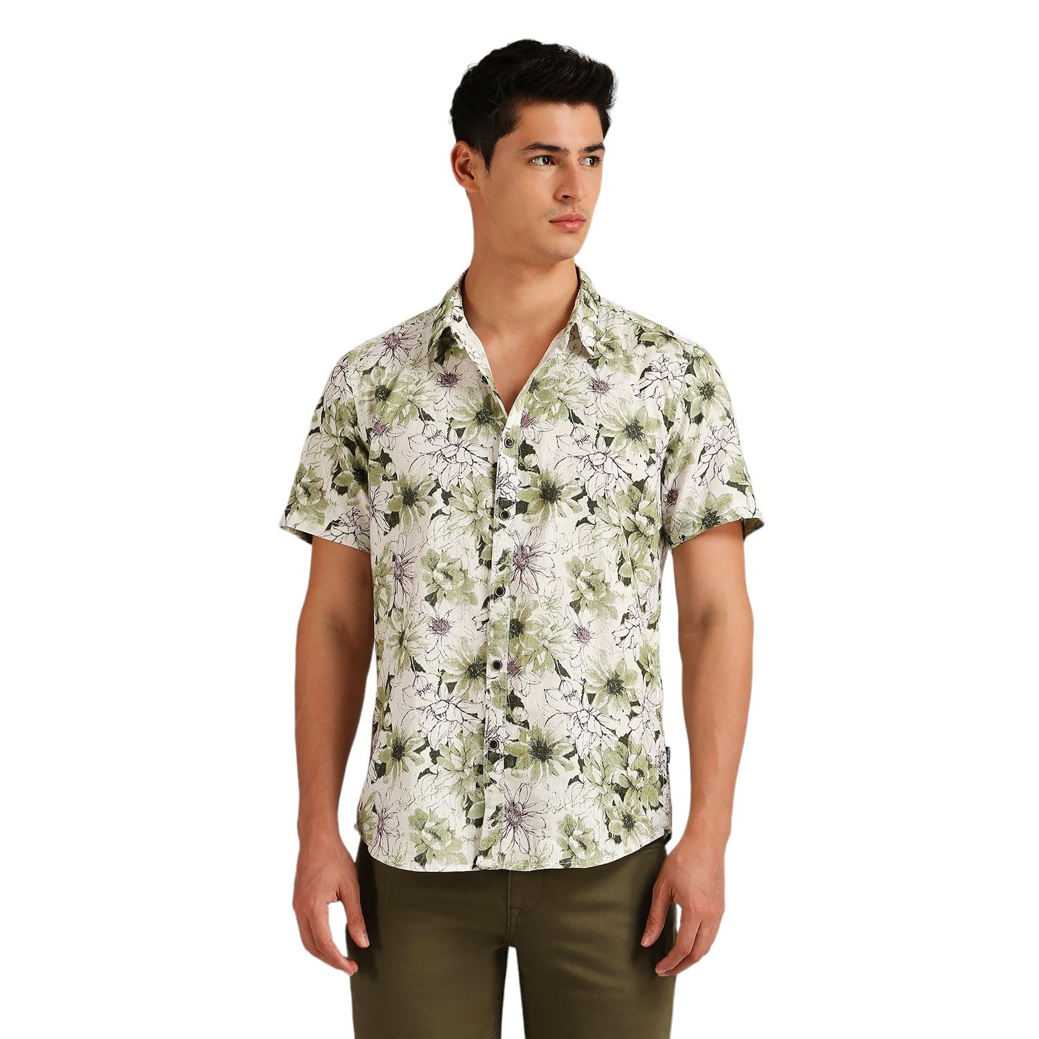 Eric Sr Printed Slub Shirt