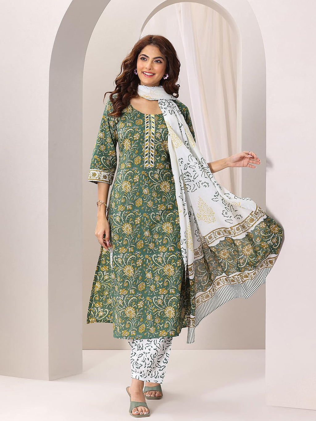 Libas WomenS Cotton Kurta Sets (400081Or