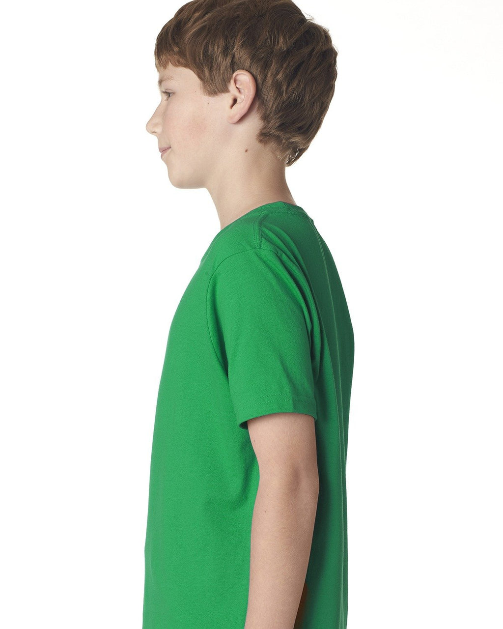 Youth Boys cotton crew - KELLY gREEN - XS(D0102H7NPTT)