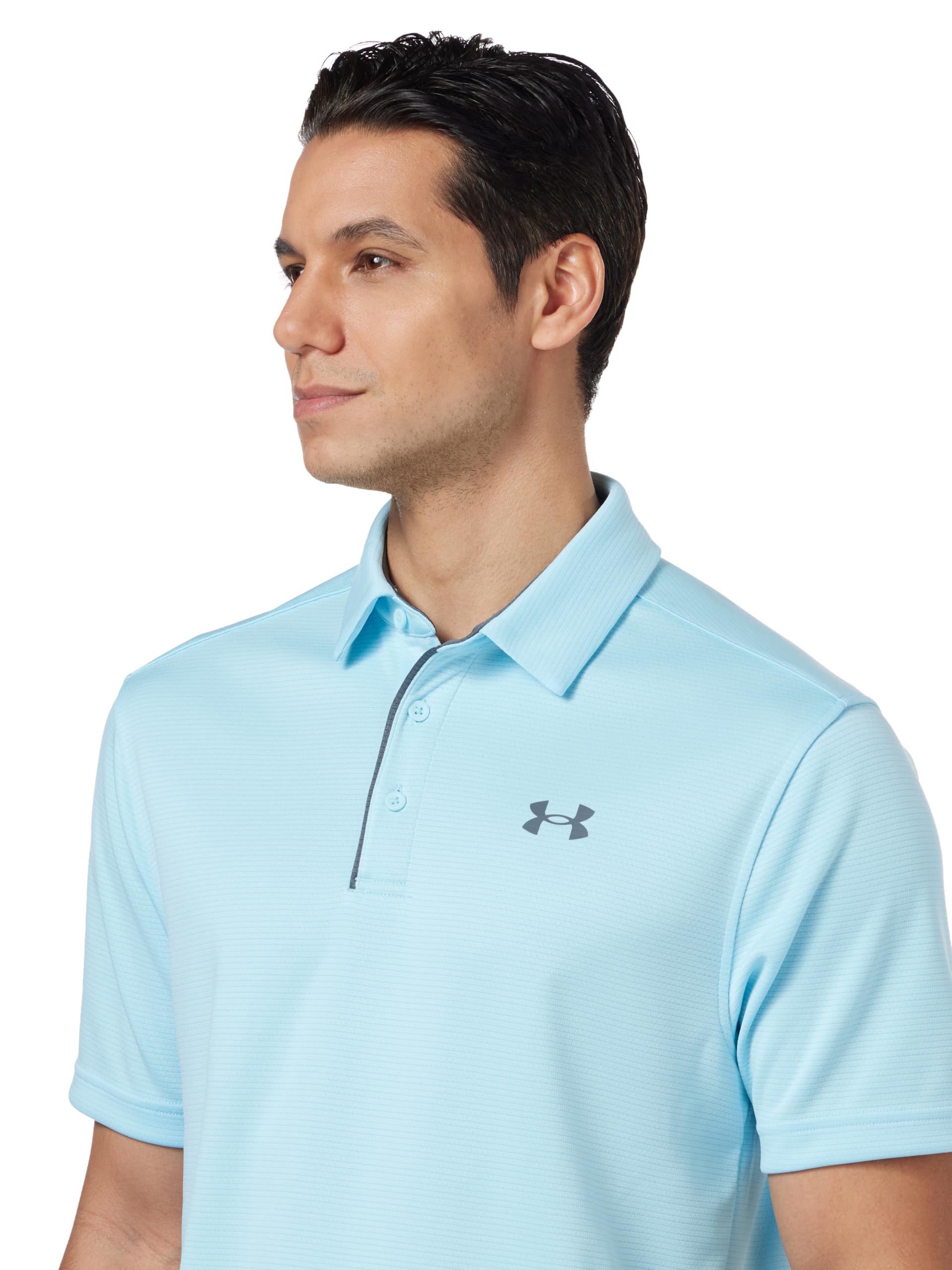 Under Armour Men's Tech Golf Polo, (494) Stream / / Pitch Gray, 3X-Large