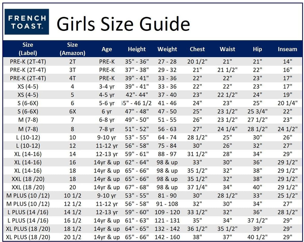 French Toast Big Girls Pull-On Short, Navy, 12