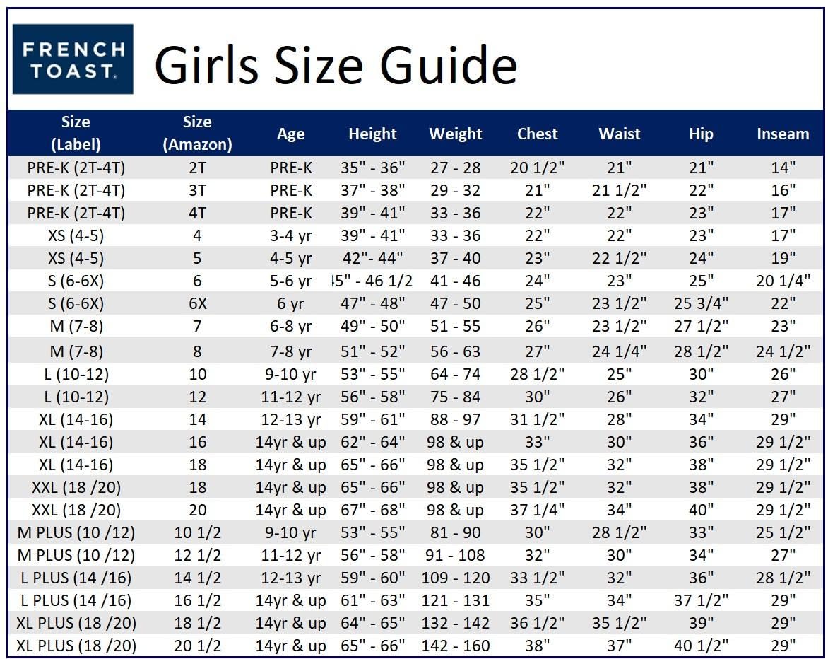 French Toast Big Girls Pull-On Short, Navy, 12