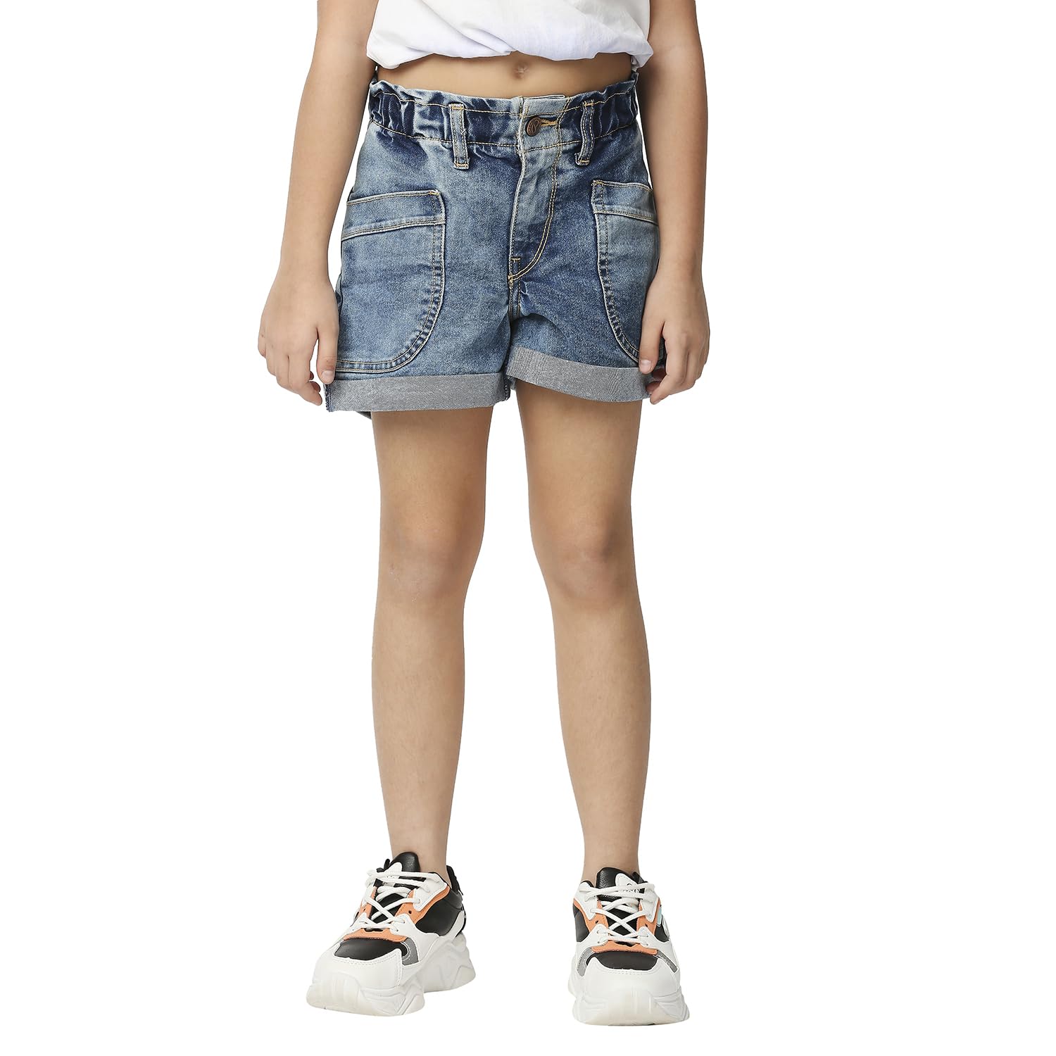 Pepe Jeans GirlS Chino Shorts (Pg800849Q05_Light Wash
