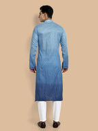Vardha MenS Cotton Chikankari Embroidered And Sequence Full Sleeve Knee Length Casual Kurta For All Occations Like Wedding, Off