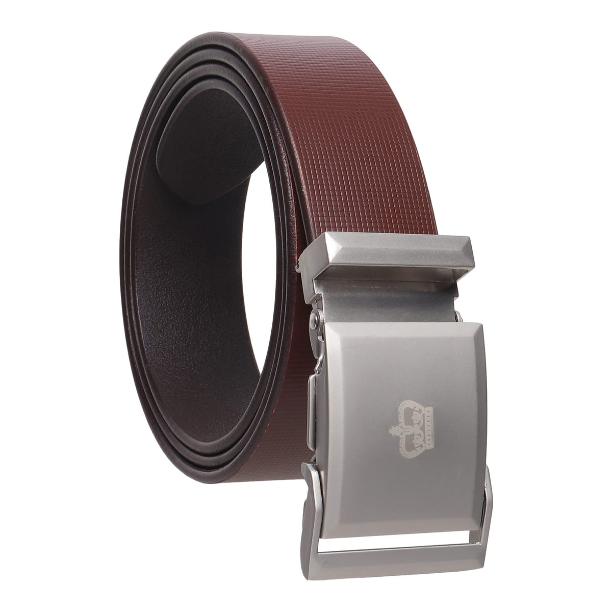Usl MenS Leather Auto Lock Brown Belt For Men | Casual Mens Leather Belt (34) 34