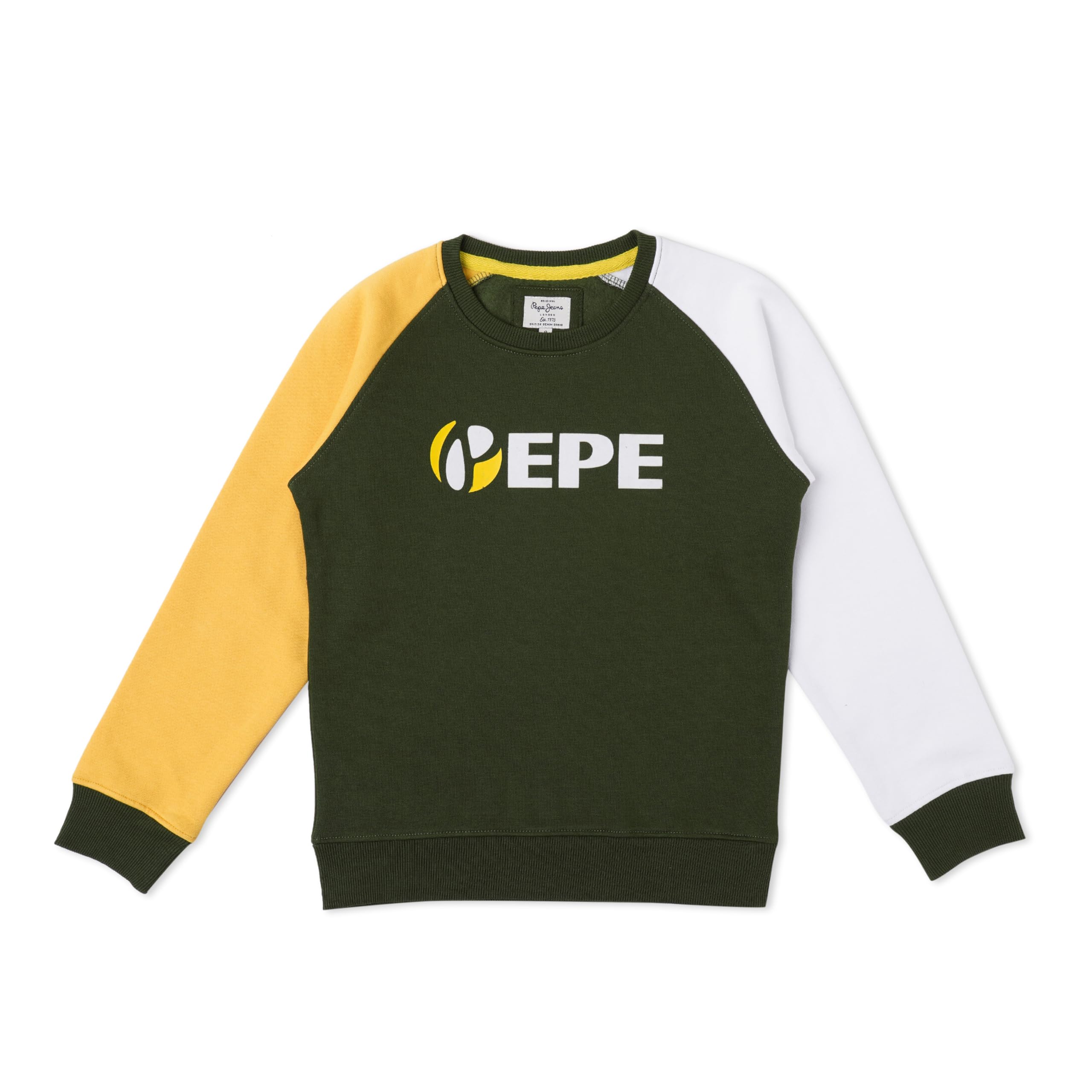 Pepe Jeans Boys Regular Fit Round Neck Sweatshirt Vineyard Green