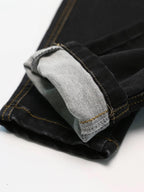 Kotty Boys Regular Fit Cotton Lycra Blend Solid Jeans Jade Black