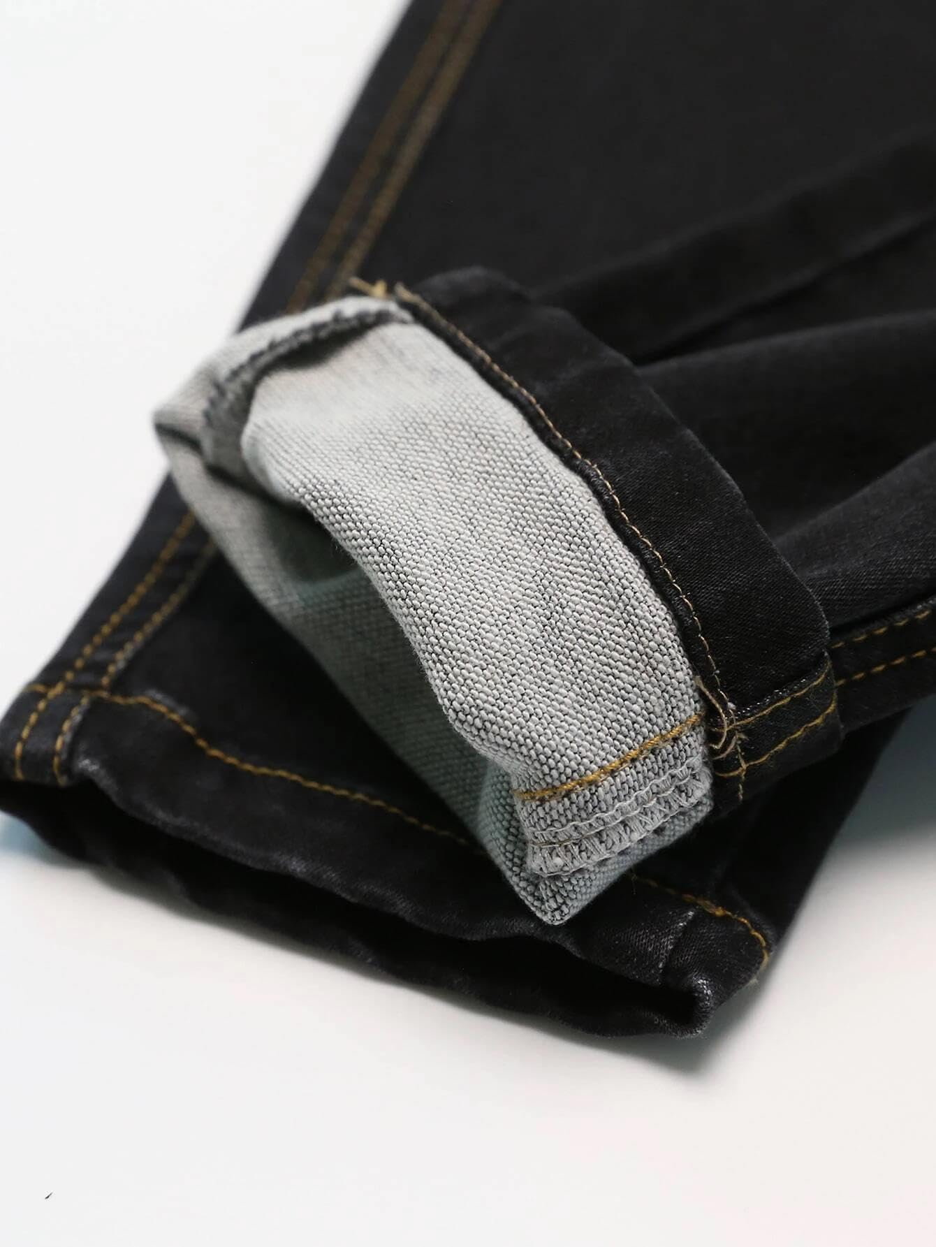 Kotty Boys Regular Fit Cotton Lycra Blend Solid Jeans Jade Black