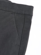 Dennis Lingo Solid Cotton Mens Casual Trouser, Tapered Fit, Mid Rise, Stretchable Ankle Length Chino Trousers Charcoal Grey