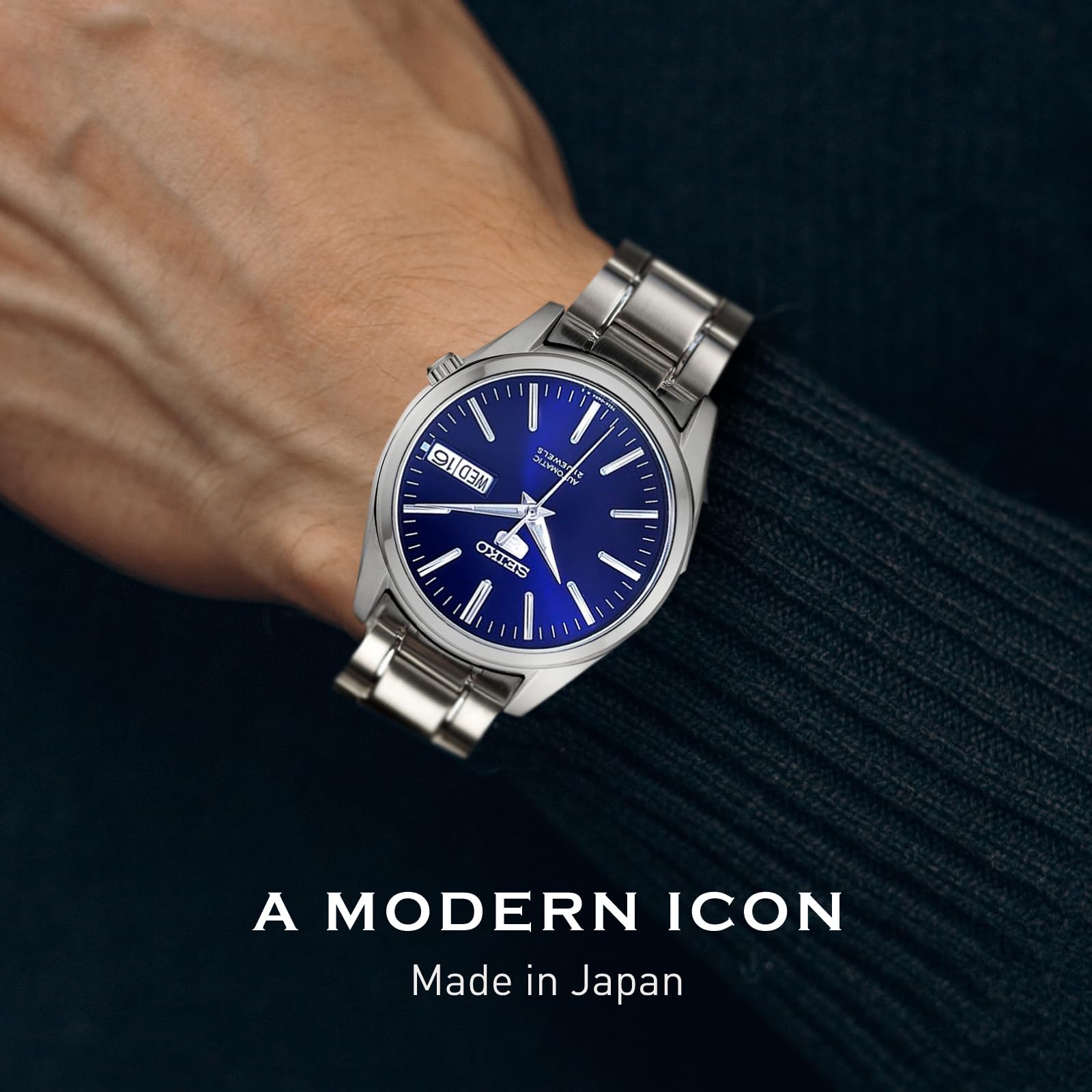 Seiko Men's SNKL43 Seiko 5 Stainless Steel Automatic Watch