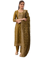 Libas Solid Silk blend Straight-fit Kurta set for Women (49570S)