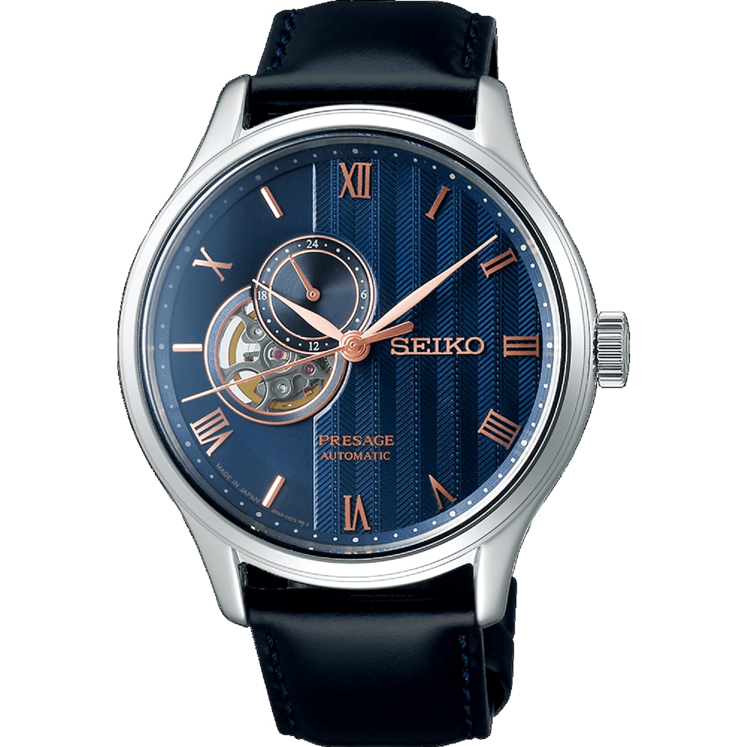 Seiko Presage Sakura By Night Zen Garden Open Heart Dial Automatic SSA421 SSA421J1 SSA421J Men's Watch