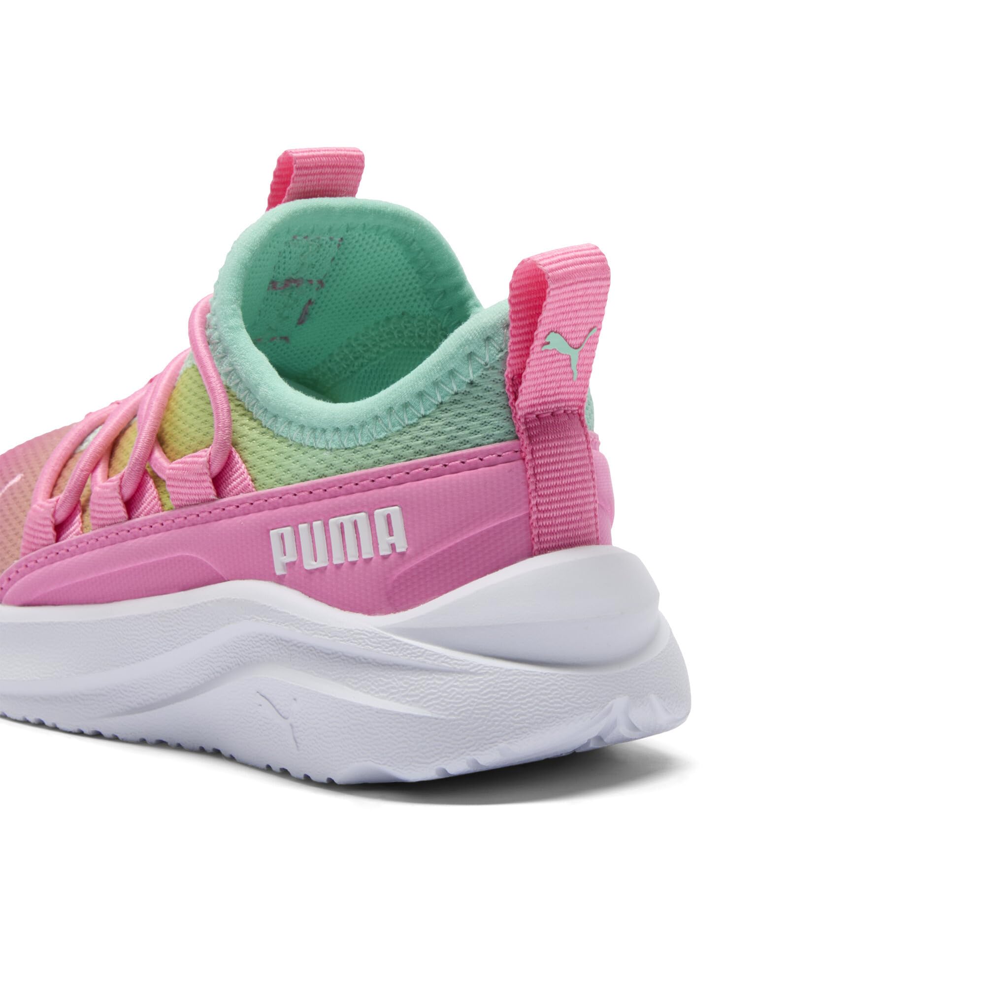 PUMA SOFTRIDE ONE4ALL Slip ON Sneaker, Fast Pink-Mint, 11.5 US Unisex Little Kid