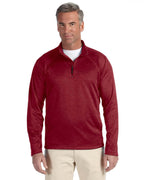 Mens Stretch Tech-Shell compass Quarter-Zip - DK gREY HEATHER - S(D0102H7YX3J)