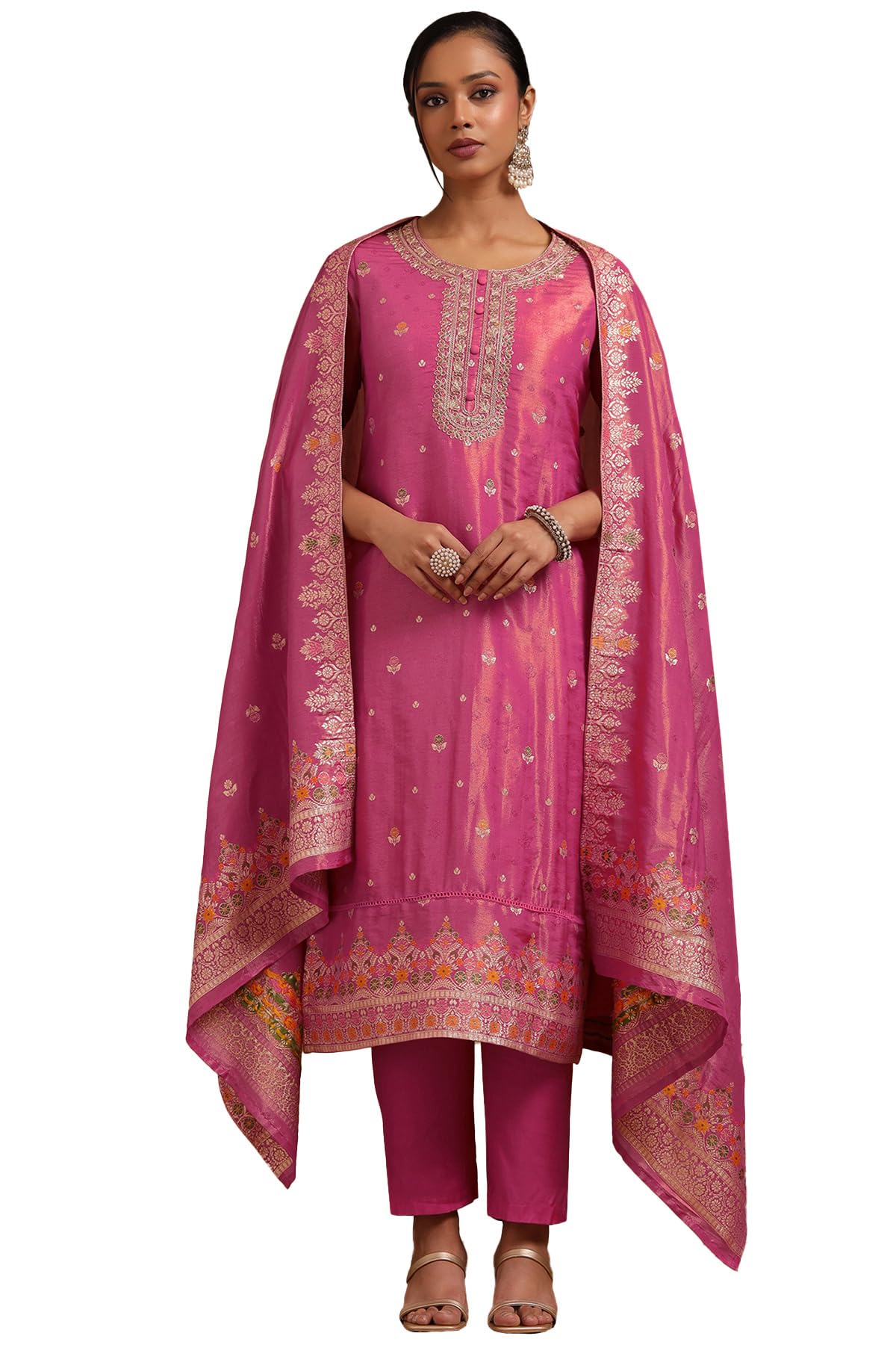 Soch Women Chanderi Chudidar Set (