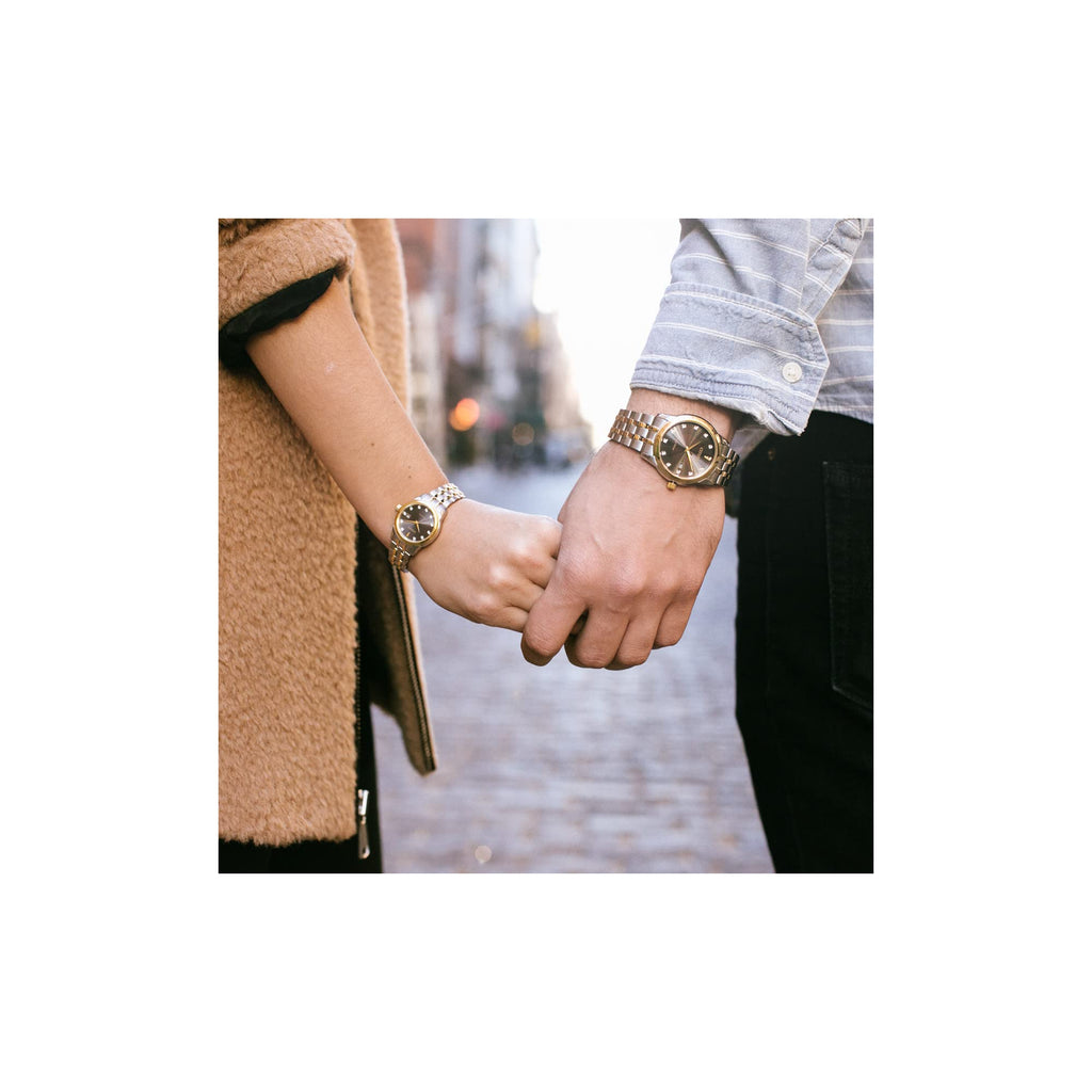 Citizen Men's Classic Corso Eco-Drive Watch, 3-Hand Date, Luminous Hands, Two-Tone/ Blue Dial