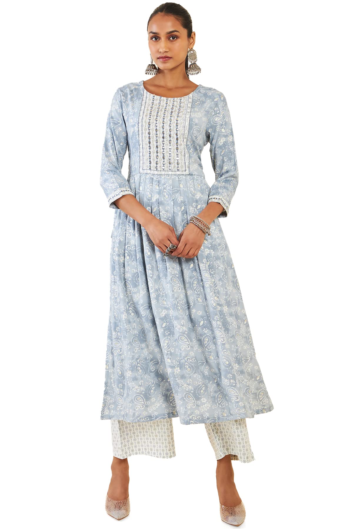 Soch Women Rayon Floral Kurta Set