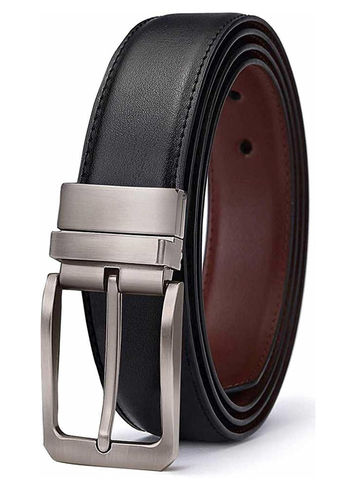 Zoro Reversible Vegan Leather Belt For Men | Black/Brown | Rstx0134 34