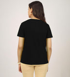 Kyda Kids Antibacterial GirlS Half Sleeve Cotton Round Neck Solid T-Shirt (Pack Of 1) Black