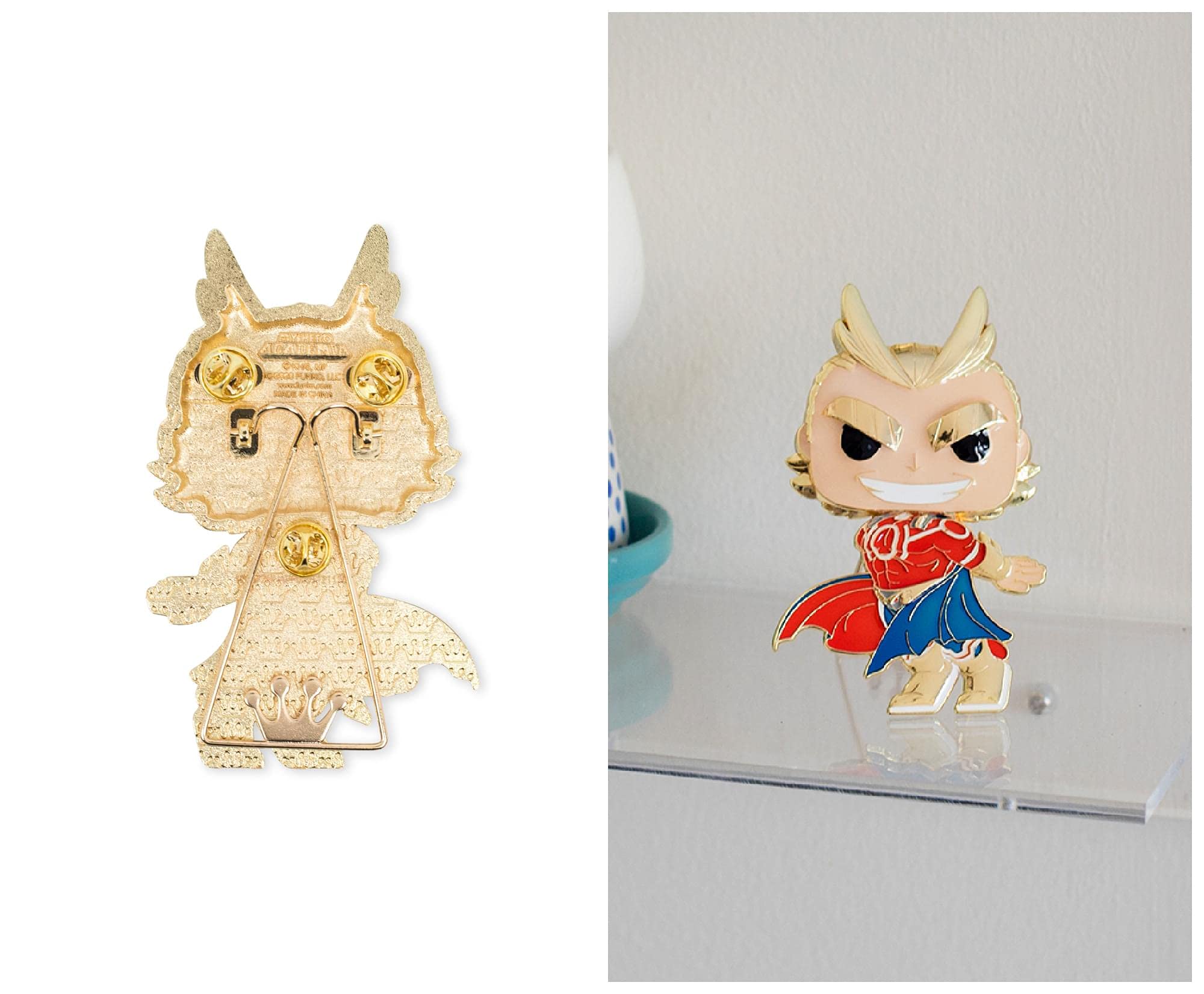 My Hero Academia 3-Inch Funko POP Pin | All Might Chase