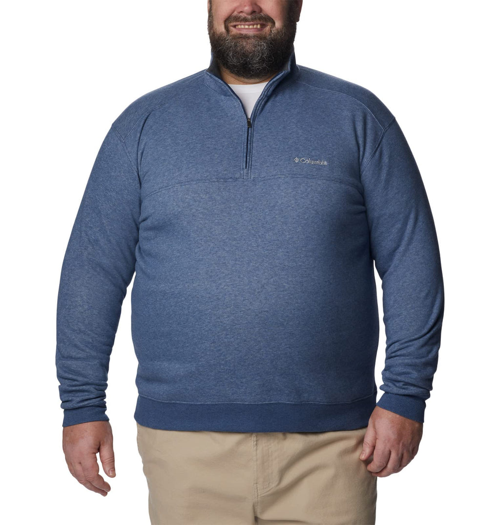 columbia Mens Hart Mountain II Half Zip Jacket, carbonHeather, X-Large