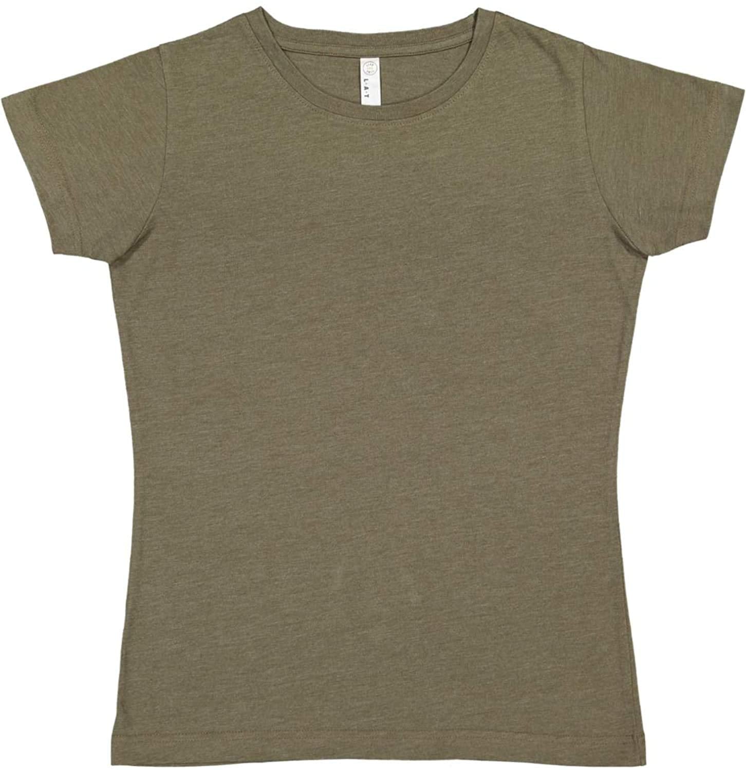 Ladies Fine Jersey T-Shirt - VINTAgE BURgUNDY - XS(D0102H7MIZJ)