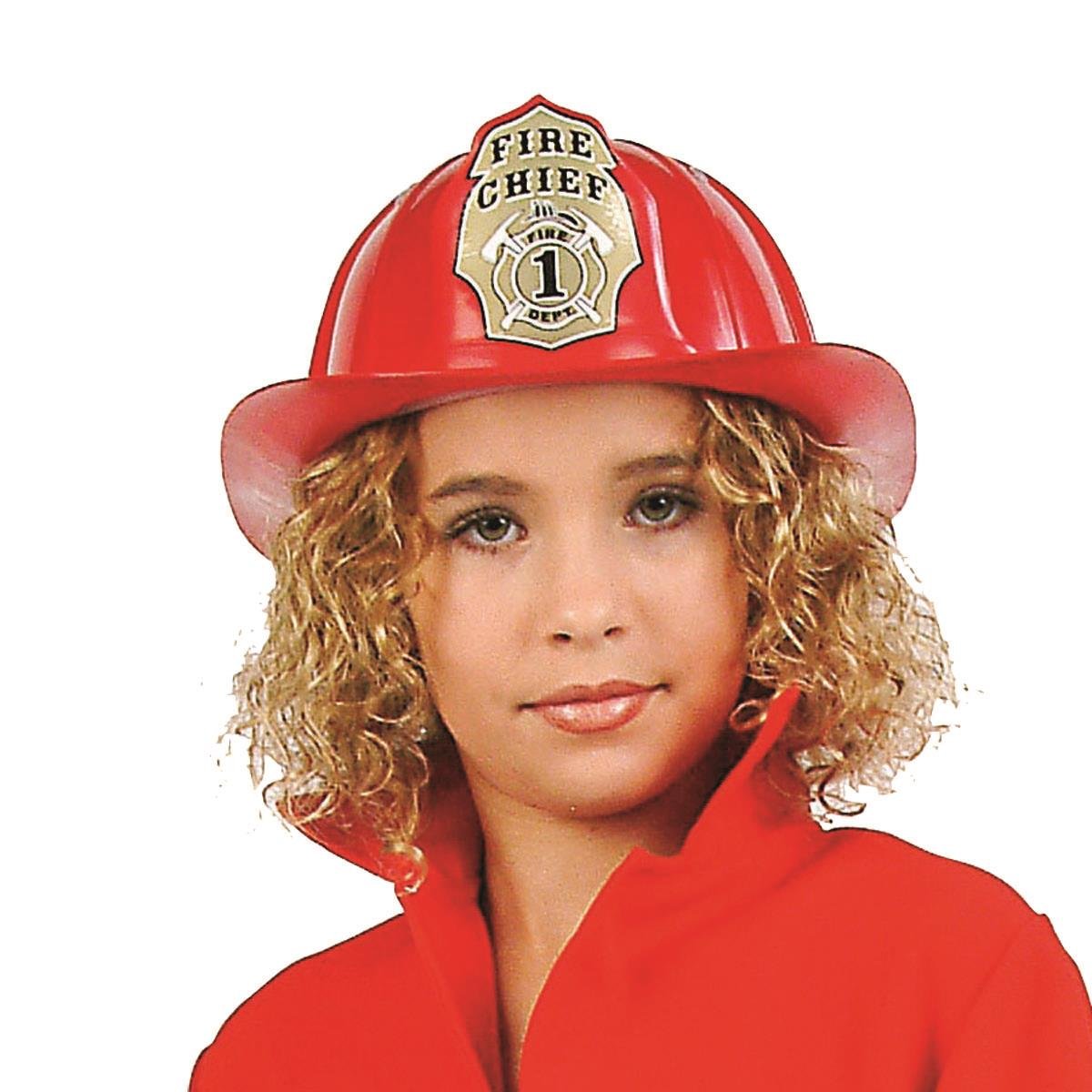 FIREMAN'S HELMET (RED)-PLASTIC