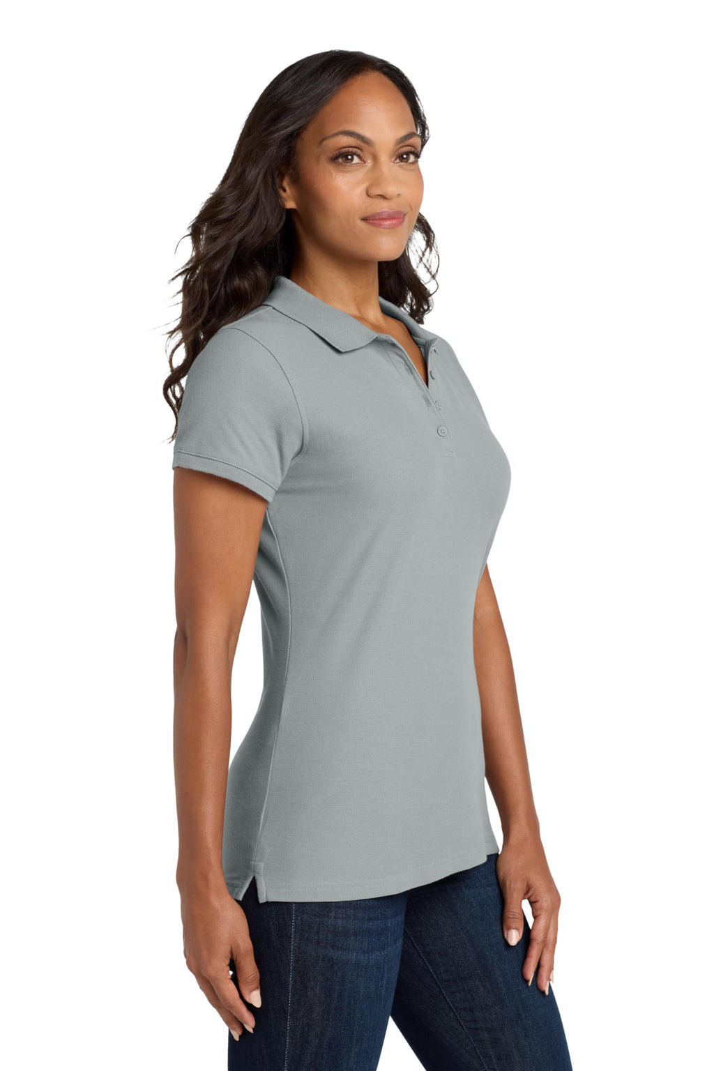 Port Authority Ladies core classic Pique Polo S gusty grey