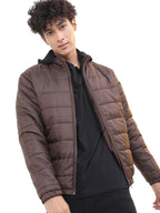 Ketch MenS Puffer Standard Length Jacket (Khjk000004_Coffee Brown