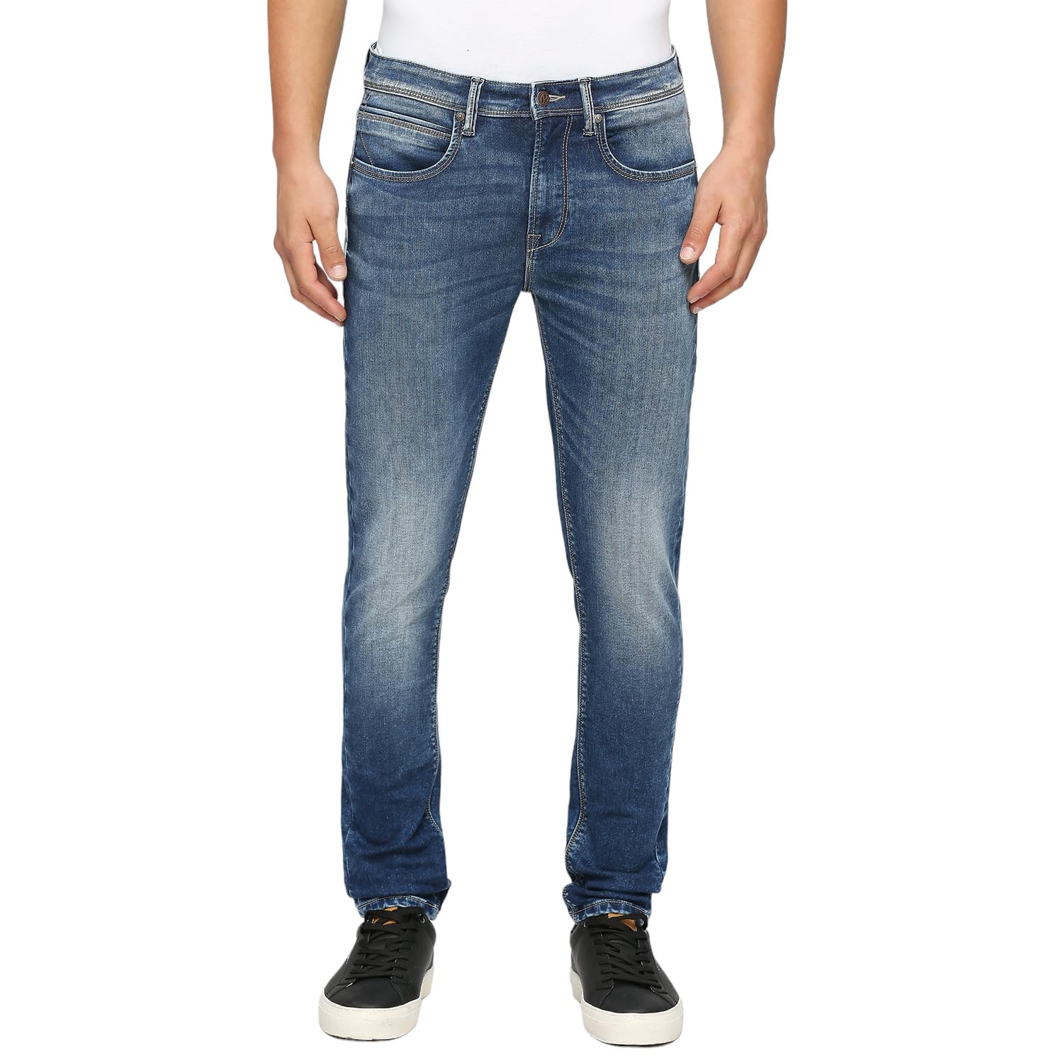 Chinox Blue Mid Rise Skinny Jeans