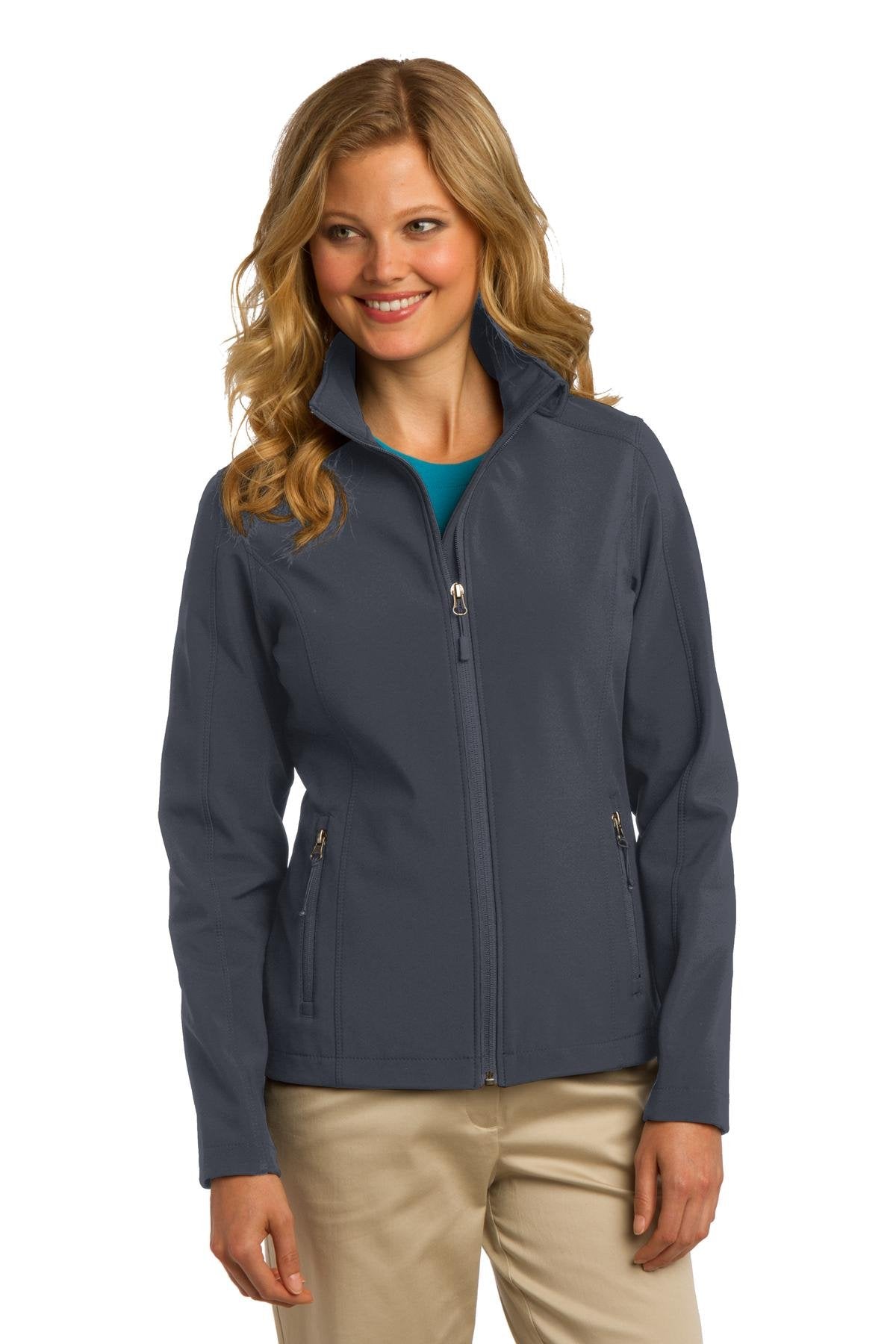 Port Authority Ladies Core Soft Shell Jacket XS Battleship Grey