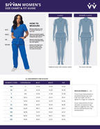 Sivvan Scrubs for Women - Long Sleeve Comfort Underscrub Tee - S8500 - White - M