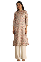 Soch Women Silk Floral Print Kurta with Thread Work