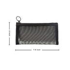 patu Zipper Mesh Bags, Pencil Case, 5 Pieces, Beauty Makeup Cosmetic Accessories Organizer, Travel Toiletry Kit Set Storage Pouc