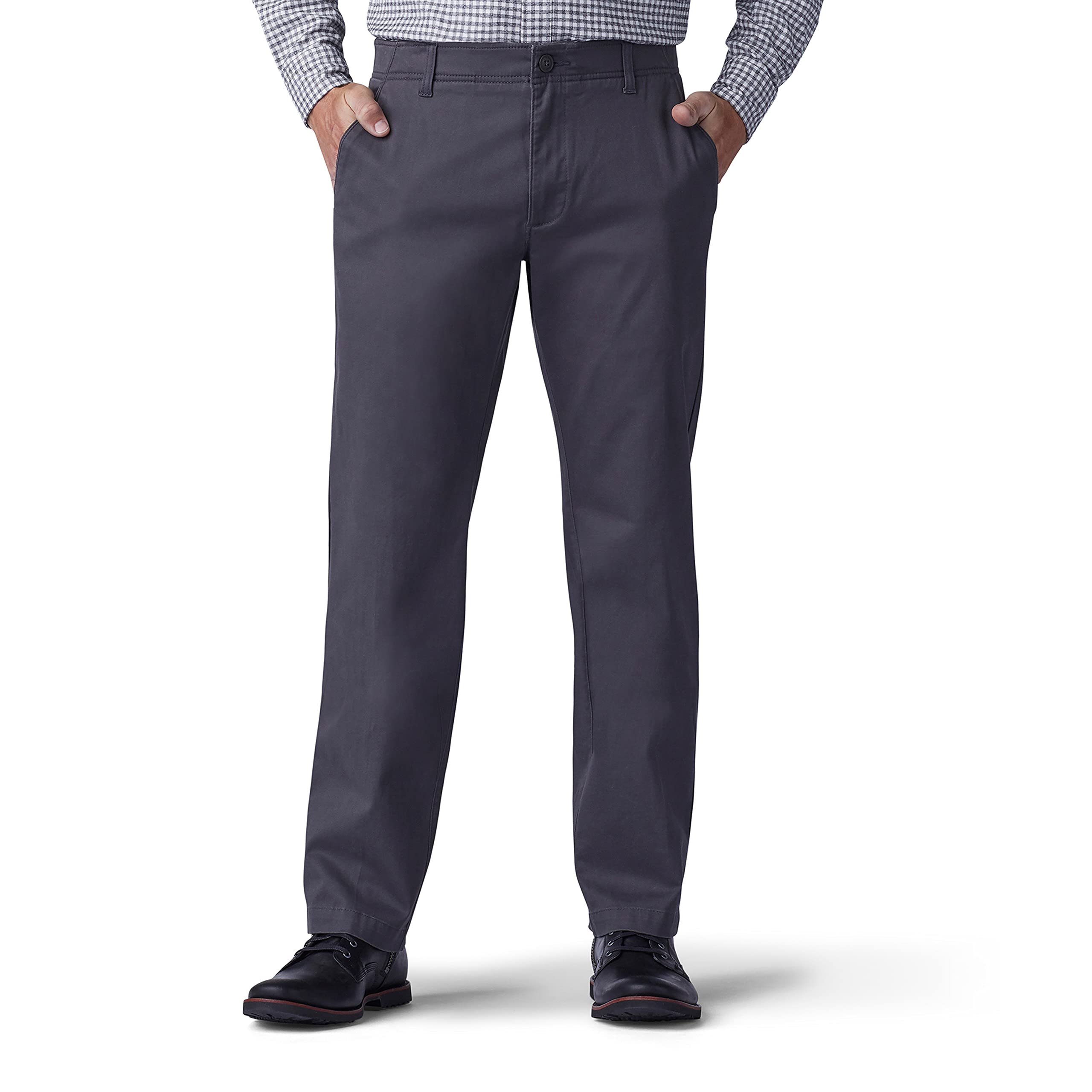 Lee Mens Performance Series Extreme comfort Straight Fit Pant, charcoal, 32W x 32L