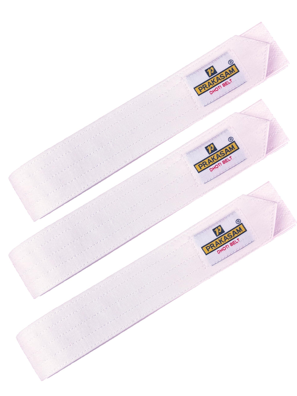 PRAKASAM COTTON Mens Cotton Dhoti Belt | Durable Canvas Cotton Waist Belt for Traditional Dhoti | Adjustable & Comfortable Dhoti