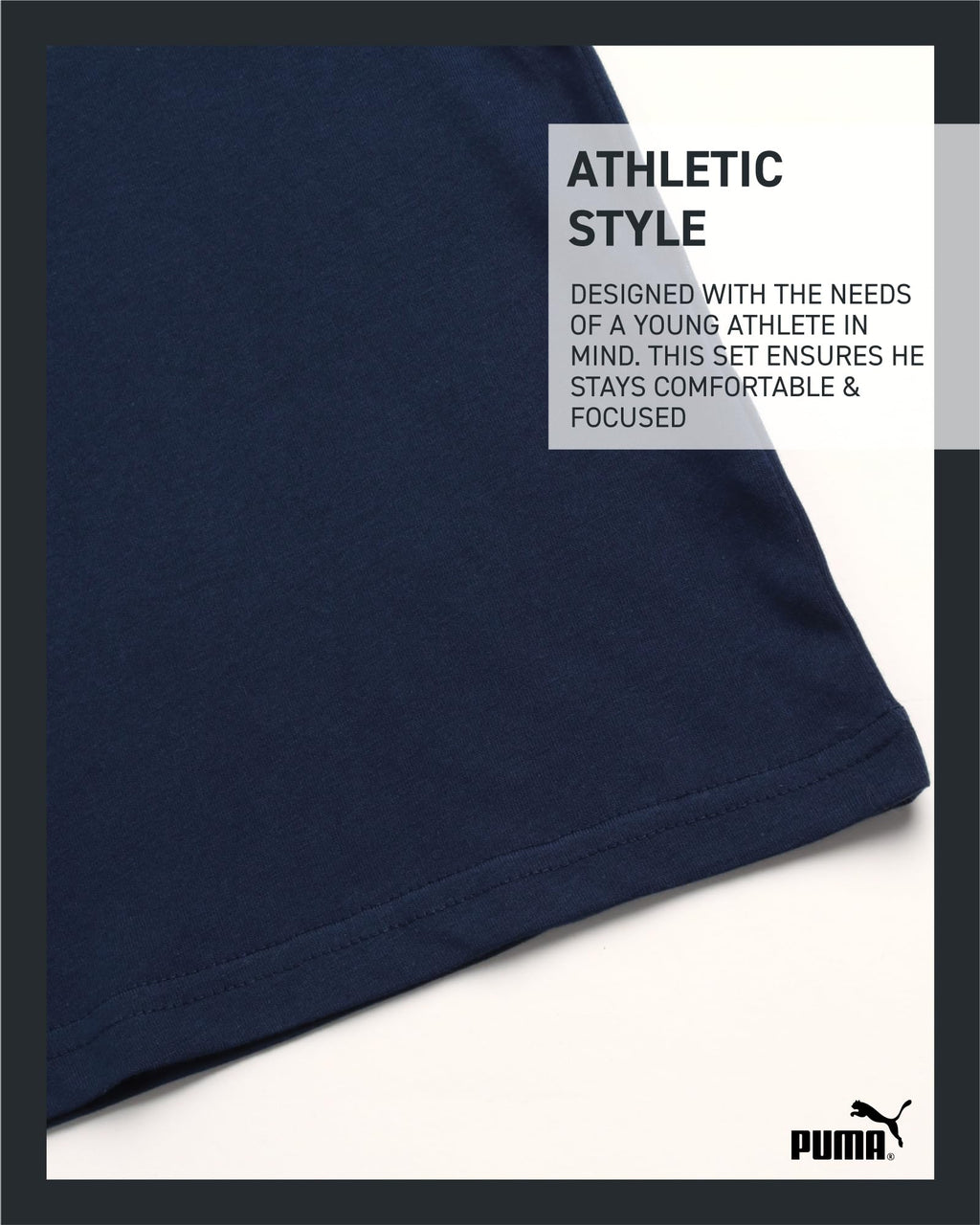 PUMA Boys' T-Shirt - Cat Logo T-Shirt for Boys - Athletic Crewneck Short Sleeve Tee (S-XL), Size Medium, NavyOrange