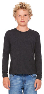 Youth Jersey Long-Sleeve T-Shirt - BLAcK - S(D0102H7WVJ2)
