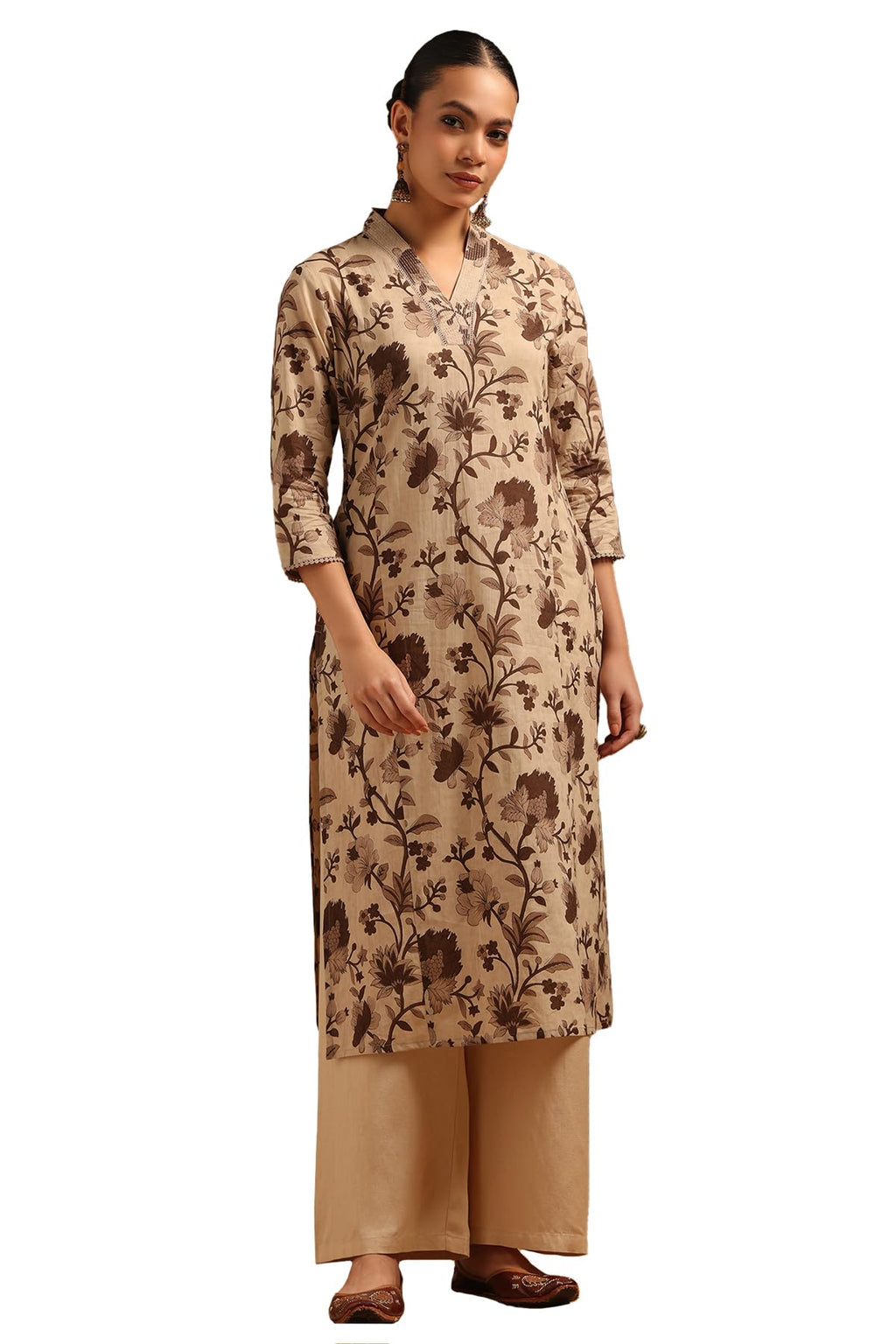Soch Women Pure Cotton Floral Kurta