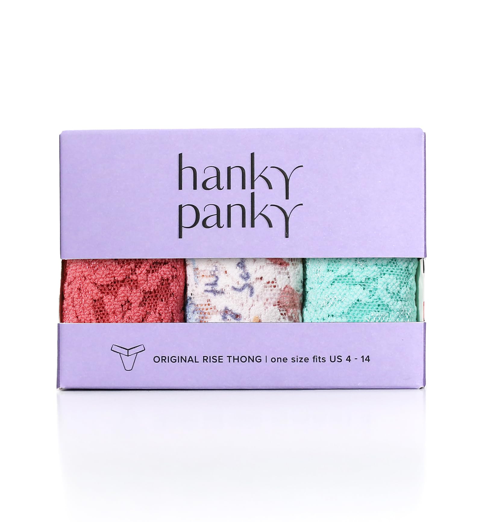 hanky panky Women's Signature Lace Original Rise 3 Pack, Nbsl, One Size
