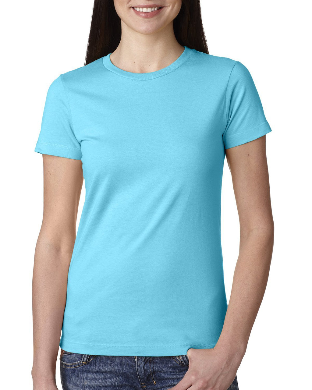 Ladies T-Shirt - cOOL BLUE - XS(D0102H7NA98)