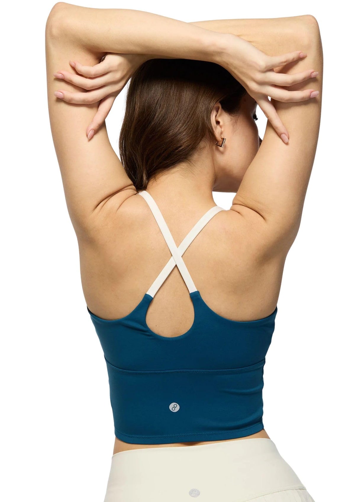 Black Cross Back Sports Bra (In, Alpha, 2Xl, Moscow Blue)