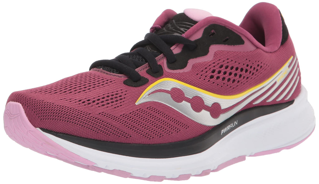 Saucony Women's Ride 14 Running Shoe, QUARTZ/VIZIGOLD, 8.5